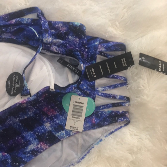 NWT Torrid 2Piece Set! Space Geo Galaxy Bikini - Picture 3 of 6